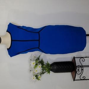 The Limited Sleeveless Blue and Black Dress SZ 4